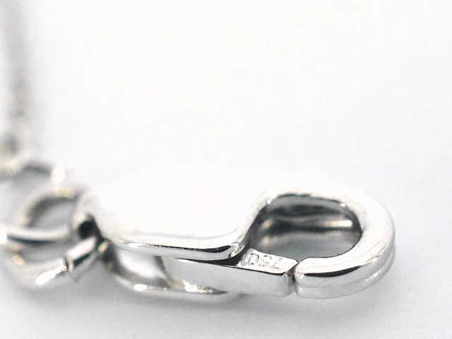 Witgouden collier met een diamant van 0.70 carat - afbeelding 7 van  7
