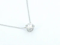 Witgouden collier met een diamant van 0.70 carat - afbeelding 5 van  7