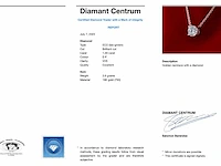 Witgouden collier met een diamant van 1.00 carat - afbeelding 3 van  7