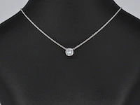 Witgouden collier met een diamant van 1.00 carat - afbeelding 5 van  7