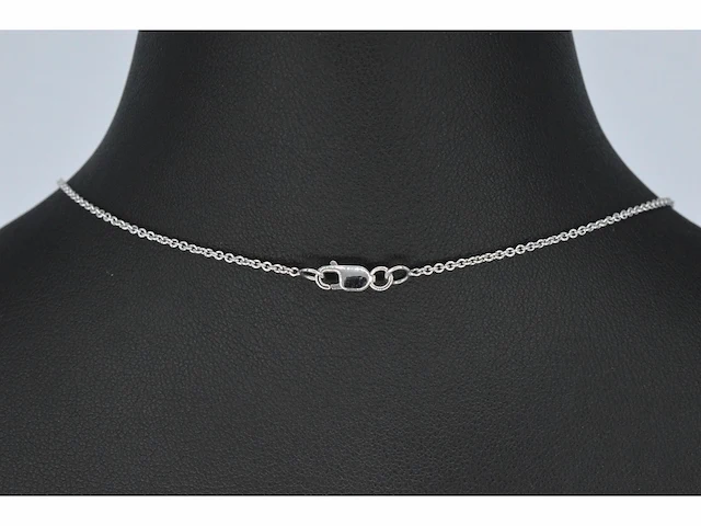 Witgouden collier met een diamant van 1.00 carat - afbeelding 6 van  7