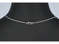 Witgouden collier met een diamant van 1.00 carat - afbeelding 6 van  7