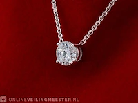 Witgouden collier met een diamant van 1.00 carat - afbeelding 1 van  7