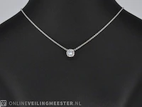 Witgouden collier met een diamant van 1.00 carat - afbeelding 5 van  7