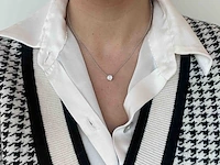 Witgouden collier met een diamant van 1.00 carat - afbeelding 3 van  8