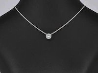 Witgouden collier met een diamant van 1.00 carat - afbeelding 5 van  8