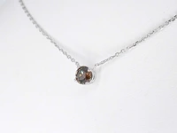 Witgouden collier met een diamant van 1.10 carat van gassan 121 - afbeelding 5 van  10