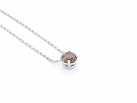 Witgouden collier met een diamant van 1.10 carat van gassan 121 - afbeelding 8 van  10