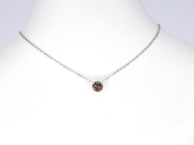 Witgouden collier met een diamant van 1.10 carat van gassan 121 - afbeelding 3 van  9