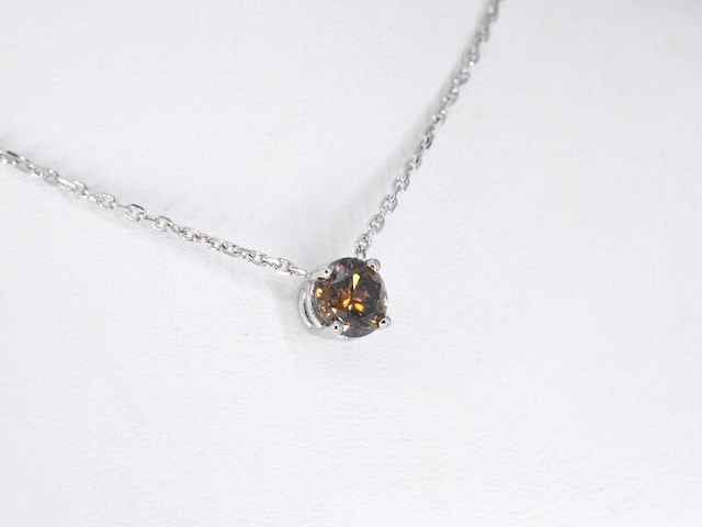 Witgouden collier met een diamant van 1.10 carat van gassan 121 - afbeelding 5 van  9