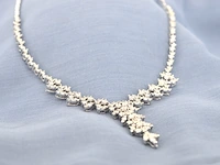 Witgouden collier met natuurlijke diamanten 4.00 carat - afbeelding 3 van  10