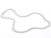 Witgouden collier volledig met diamanten 13.00 carat - afbeelding 6 van  8