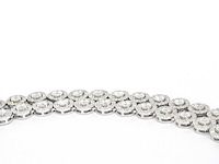 Witgouden collier volledig met diamanten 13.00 carat - afbeelding 7 van  8