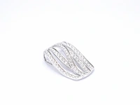 Witgouden design hanger met briljanten diamanten - afbeelding 5 van  9