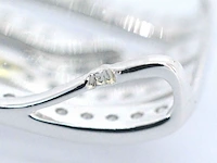 Witgouden design hanger met briljanten diamanten - afbeelding 6 van  9