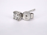 Witgouden diamanten oorbellen van 0.50 carat - afbeelding 7 van  9