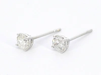 Witgouden diamanten oorbellen van 1.00 carat - afbeelding 4 van  8