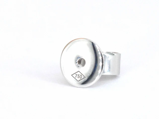 Witgouden diamanten oorbellen van 1.00 carat - afbeelding 8 van  8