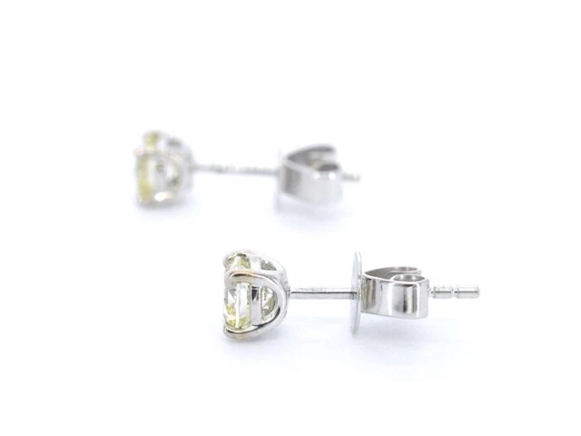 Witgouden diamanten oorbellen van 1.00 carat - afbeelding 6 van  10