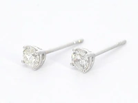 Witgouden diamanten oorbellen van 1.00 carat - afbeelding 3 van  7