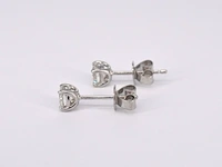 Witgouden diamanten oorbellen van 1.00 carat - afbeelding 4 van  7