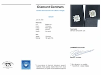 Witgouden diamanten oorbellen van 1.00 carat - afbeelding 2 van  10