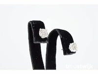 Witgouden diamanten oorbellen van 1.05 carat - afbeelding 4 van  6