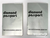 Witgouden diamanten oorbellen van 1.05 carat - afbeelding 6 van  6