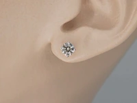 Witgouden diamanten oorbellen van 1.50 carat - afbeelding 2 van  6