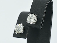 Witgouden diamanten oorbellen van 2.00 carat - afbeelding 4 van  9