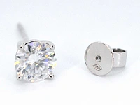 Witgouden diamanten oorbellen van 2.00 carat - afbeelding 9 van  9