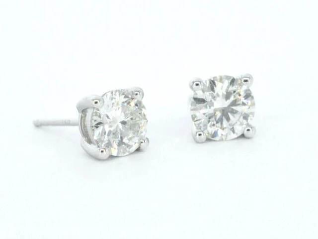Witgouden diamanten oorbellen van 2.00 carat - afbeelding 1 van  8