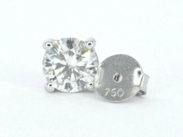 Witgouden diamanten oorbellen van 2.00 carat - afbeelding 8 van  8