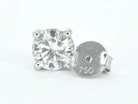 Witgouden diamanten oorbellen van 2.00 carat - afbeelding 8 van  8