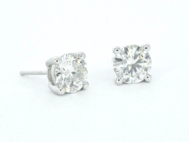 Witgouden diamanten oorbellen van 2.00 carat - afbeelding 1 van  9