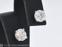Witgouden diamanten oorbellen van 2.00 carat - afbeelding 5 van  10