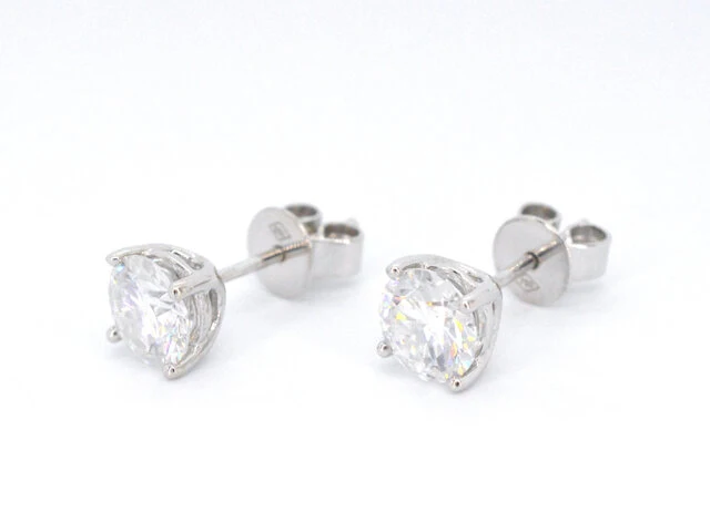 Witgouden diamanten oorbellen van 2.00 carat - afbeelding 6 van  10