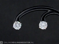 Witgouden diamanten oorbellen van 3.00 carat - afbeelding 1 van  7