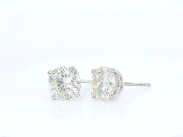 Witgouden diamanten oorbellen van 3.00 carat - afbeelding 4 van  7