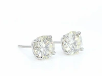 Witgouden diamanten oorbellen van 3.00 carat - afbeelding 6 van  7