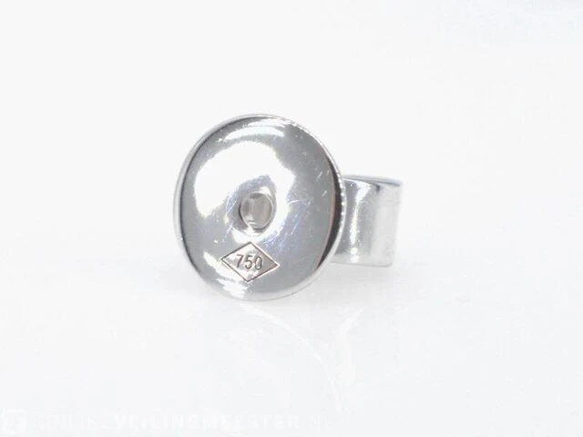 Witgouden diamanten oorbellen van 3.00 carat - afbeelding 7 van  7