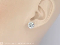 Witgouden diamanten oorbellen van 3.00 carat - afbeelding 2 van  8