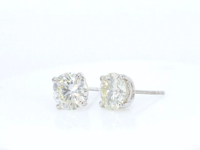 Witgouden diamanten oorbellen van 3.00 carat - afbeelding 4 van  8