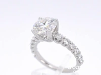 Witgouden diamanten ring met een gemaakte briljant cut van 3.00 carat - afbeelding 3 van  9