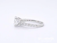 Witgouden diamanten ring met een gemaakte briljant cut van 3.00 carat - afbeelding 5 van  9