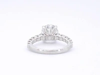 Witgouden diamanten ring met een gemaakte briljant cut van 3.00 carat - afbeelding 6 van  9