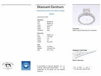 Witgouden diamanten ring met een gemaakte briljant cut van 3.00 carat - afbeelding 9 van  9