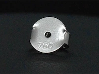 Witgouden diamanten solitair oorbellen van 1.26 carat - afbeelding 8 van  8