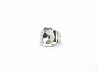 Witgouden entourage oorbellen met diamant - afbeelding 9 van  10