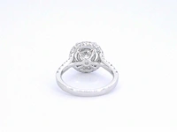 Witgouden entourage ring briljant 2.00 ct - afbeelding 9 van  10